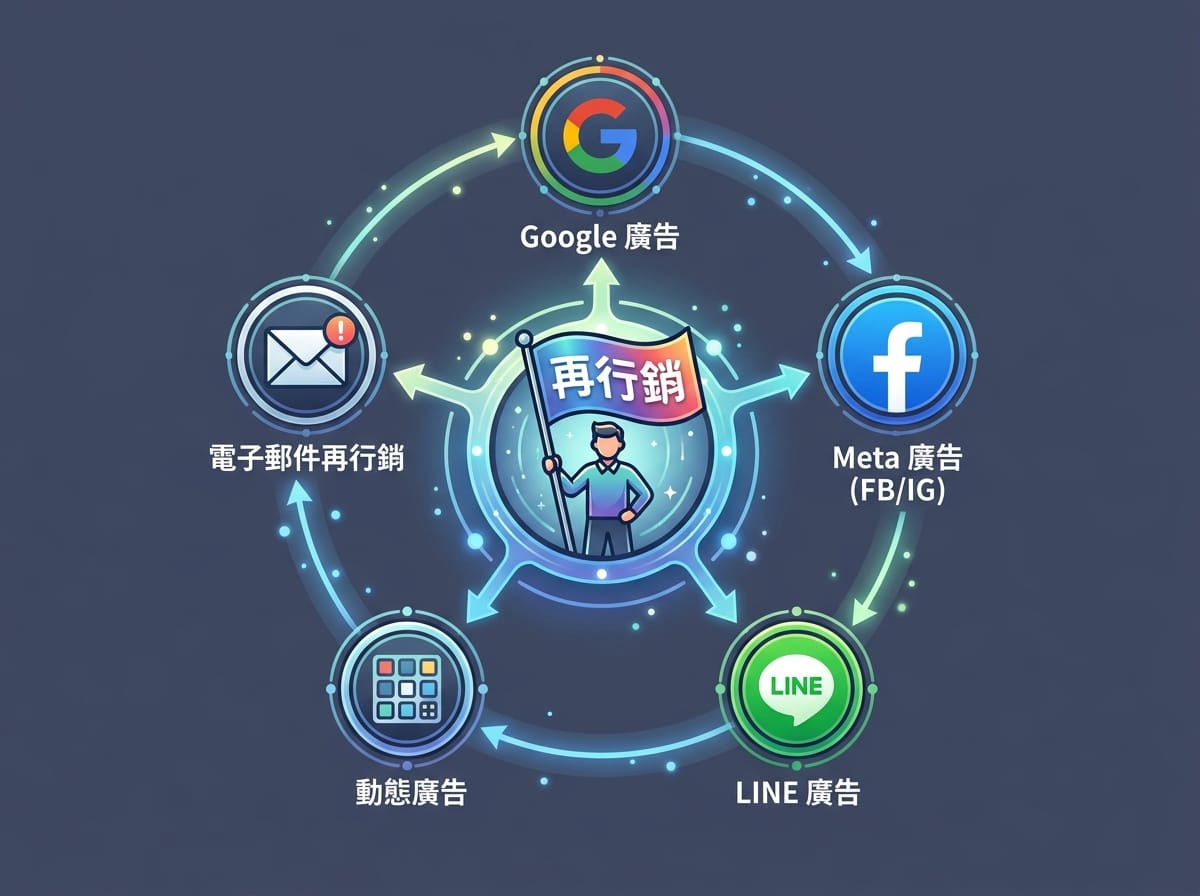 再行銷廣告五大通路全覽：Google GDN、Facebook、Instagram、LINE、電子郵件